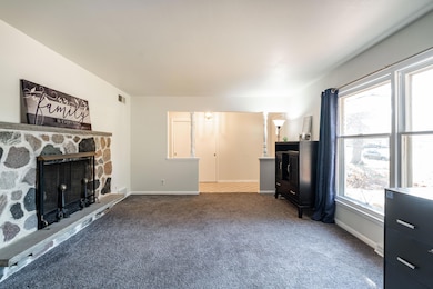 Living Room with Firewall