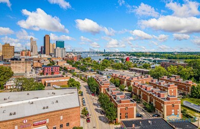 Aerial view of River West