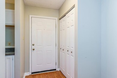The foyer has a large closet at the entr