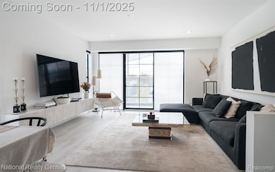 Living room remote operated blinds