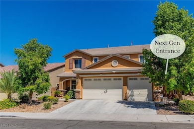 View of front of home featuring driveway, a tile roof, stucco siding, and an attached garage