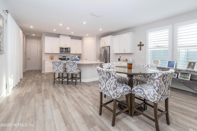 Spacious dining area