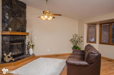 Grand Woodburning Fireplace