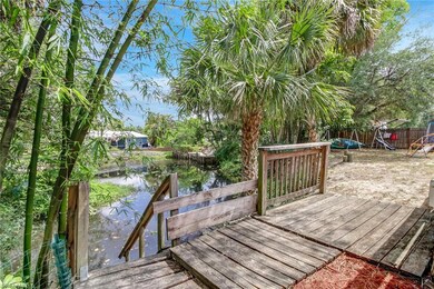 Backyard area looking over Leitner Creek, which leads out to the Imperial River.