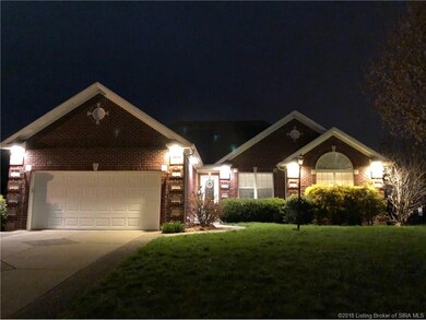 Beautiful night time picture showcases the exterio