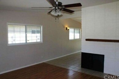 Double-sided fireplace shared with dining area