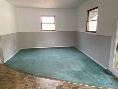 Family room freshly painted.
