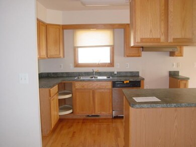 Wood floor in kitchen