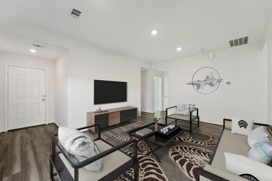 Living room ready for entertainment