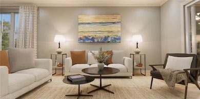 Photo is a computer generated image and some items