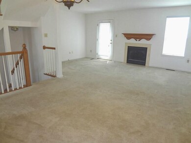 Family Room. Open concept great room with gas fire