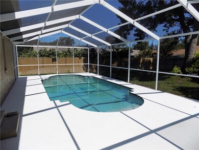 SCREENED POOL WITH NEW POOL DIAMOND BRITE SURFACE,
