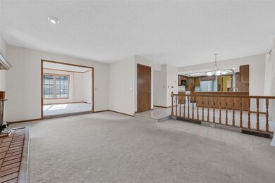 View from corner of Family Room looking toward Kit