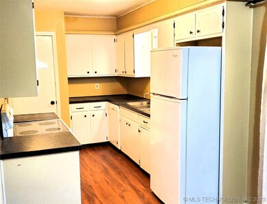 Kitchen with plenty of cabinet space.