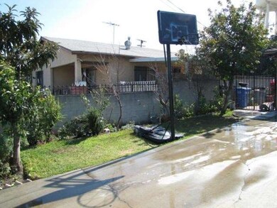 front yard, left side