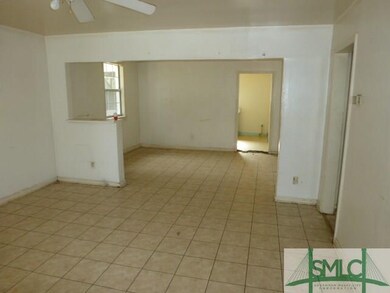 Living room and dining room