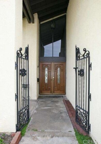 Gated Front Courtyard Entry