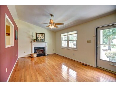 Great Room with Vaulted Ceiling and Gas Fireplace