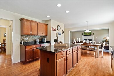 The Eat-In kitchen offers a coffee bar area with a