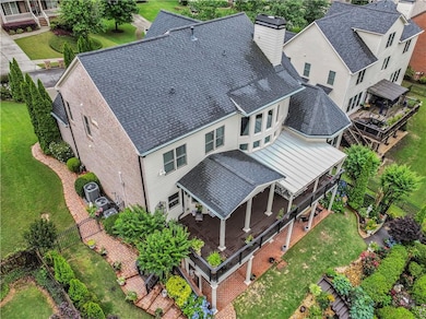Aerial view of property and surrounding area