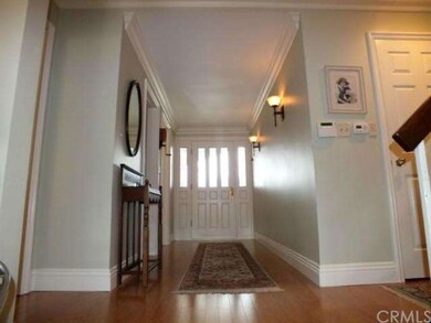 Foyer with new wood floor