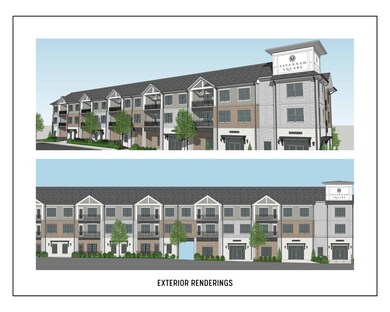 Rendering as the Project sits facing N. Lamar