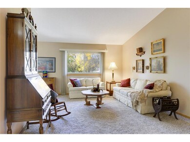 Large window at end of living room for lots of nat