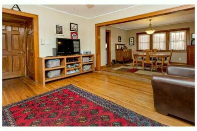 Living Room. Large living room with original hardw