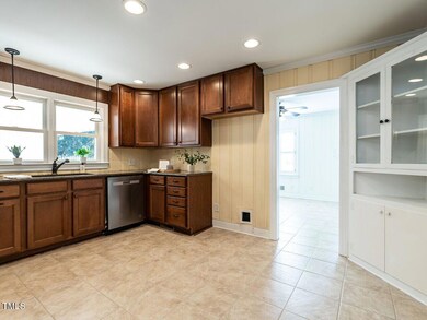 Recessed lighting in kitchen