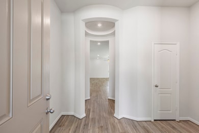 This stunning entryway spotlights the center rotun