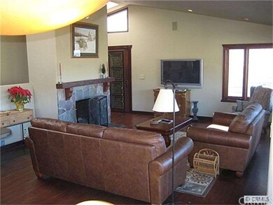 Open Living Room with cathedral ceilings