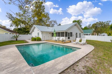 Large saltwater, gunnite pool with Polaris system. New Decking.