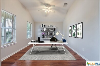 As you enter the home, on the left is a large flex