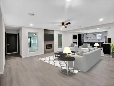 Large Living Area Virtually Staged