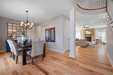 Beautiful  redone hickory floors.