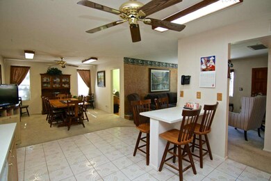 kitchen and dining room