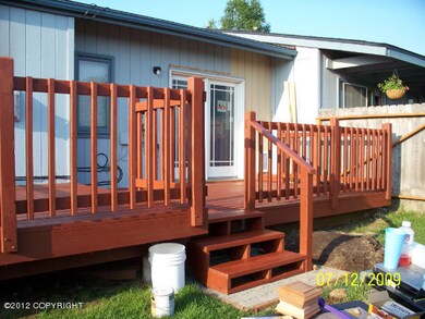Summer deck from yard