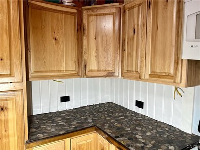 Brand new backsplash, shown against the unique 