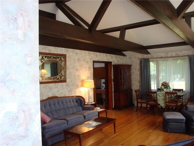 Large living room with gleaming...