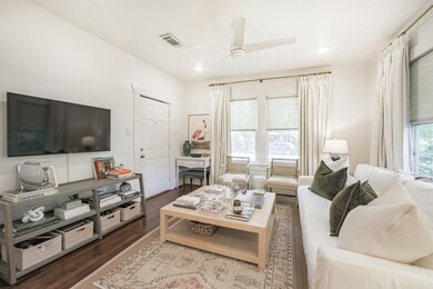 Light and bright front living room with custom win