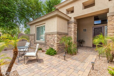 Paver front courtyard