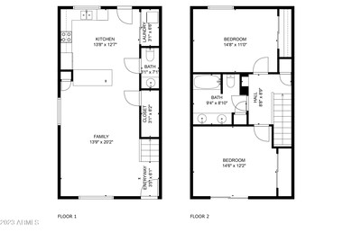 Floor plan with measurements