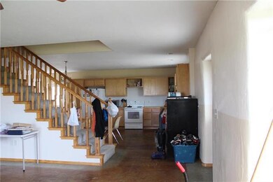 living room into kitchen
