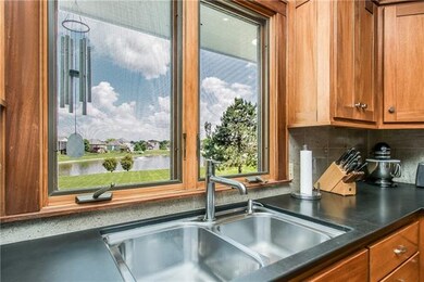 Lake view from kitchen sink.