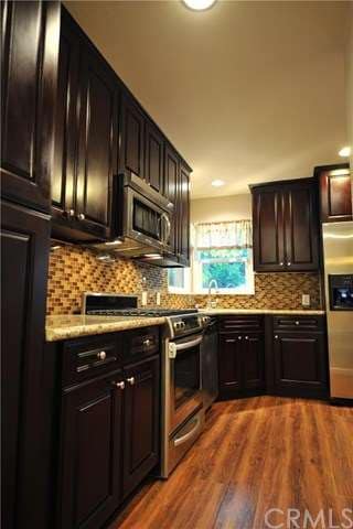 Plenty of cabinets (there are even slide out shelv