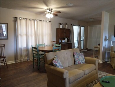 living room and dining room