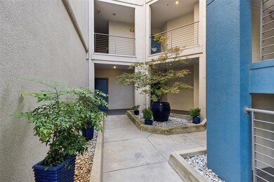 Outdoor breezeway to stairs.