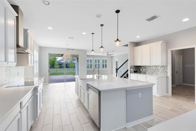 Huge kitchen with all of the bells and whistles.