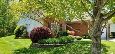 Landscaped side yard.