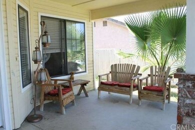 Front patio with cozy sitting area.